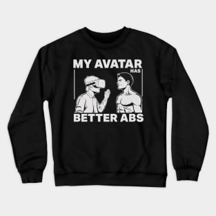 Gym Bro VR headset Funny Gifts Crewneck Sweatshirt